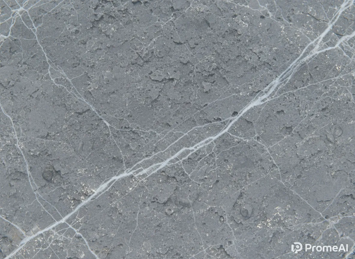 PromeAI द्वारा बनाए गए नॉर्डिक ग्रे स्टोन सतह के यथार्थवादी टेक्सचर और नसों को दिखाने वाला एक क्लोज-अप, अत्यधिक विस्तृत रेंडर।