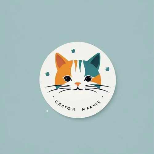 Cute cat pattern, minimalist, logo design,cat vector,dribbble,dribbble icon,suara,clipart sticker,flat design,animal stickers,kawaii animal patch,calico cat,orange tabby cat,animal icons,a badge,kawai