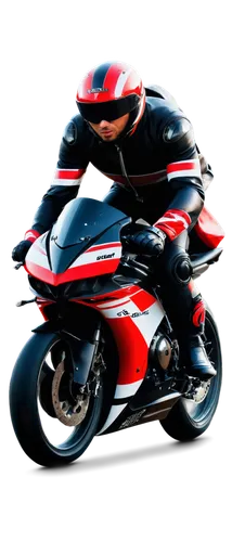 Sports bike, low-angle shot, morning sunlight, shiny metal frame, carbon fiber wheels, black leather saddle, red stripes on wheels, athletic male rider, muscular legs, sporty sunglasses, helmet, glove