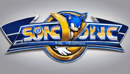Design a futuristic Sonic the Hedgehog logo with a high-tech vibe.,logo header,social logo,square logo,logo,the logo,gor,sr badge,steam logo,lens-style logo,sonic the hedgehog,svg,sokoke,fire logo,sci