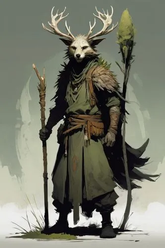  Game character design, full body,cernunnos,runemaster,druid,wulfstan,archdruid,baratheon,beorn,northmen,barathea,oryxes,tengri,druidic,skald,skoll,deerslayer,stag,ullr,bugbear,gamekeeper,the wanderer