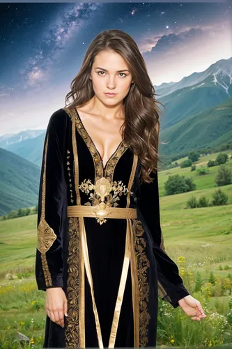 a young woman in an elaborate dress poses for a picture,tatia,arwen,miss circassian,morgause,beren,swath