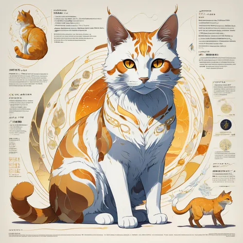 cat with soft amber gold eyes, the lines flowing with Studio Ghibli-esque elegance, accented by crystalline formations and an iridescent sheen, the golden ochre and citrine color scheme evoking a sens