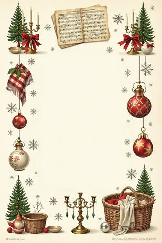 an illustration of christmas ornament with many ornaments,watercolor christmas background,christmas pattern,christmas motif,christmas snowy background,christmas background,christmas border,christmas i