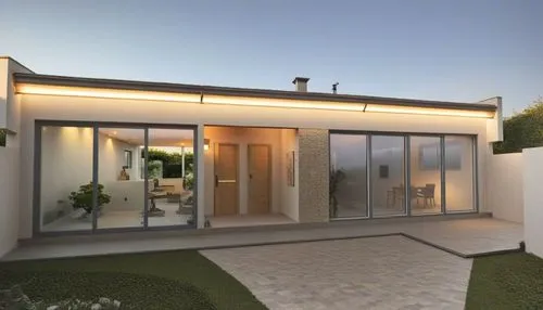 an image of an outside view of a modern home,modern house,mid century house,bungalow,smart home,smart house,house shape,cubic house,folding roof,frame house,garden elevation,dunes house,modern archite