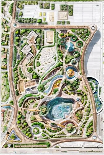 Embark on an enchanting journey through Aswan, Egypt, with this landscape site plan design that pays homage to the vibrant Nubian culture and ancient Egyptian style. Drawing inspiration from arches, t