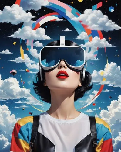 only black lips, cosmic spiral in the clouds, jigsaw puzzle, pixelated image,  Transform pixelated videos into high-definition footage. ,samsung wallpaper,ipad wallpaper,vr,retro woman,world digital p