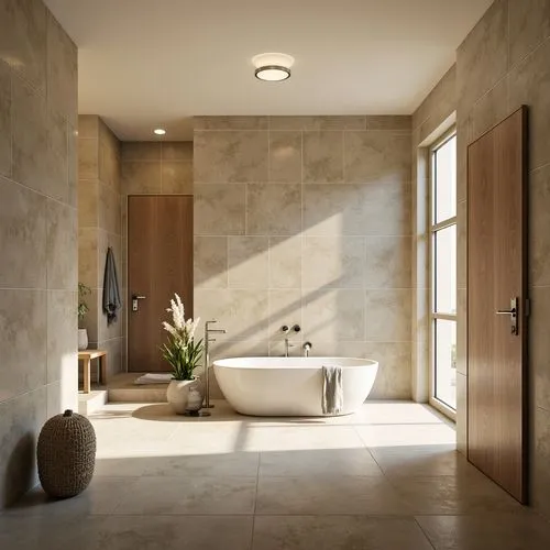 Bauhaus Style Bathroom Interior Design Ideas