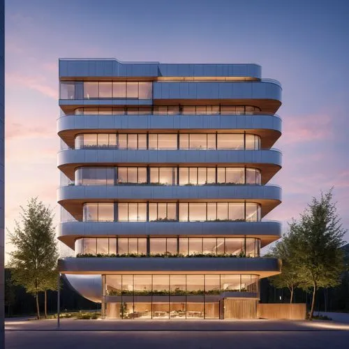 a tall building with multiple floors and balconies,escala,residential tower,condominia,multistorey,appartment building,bulding,Photography,General,Realistic