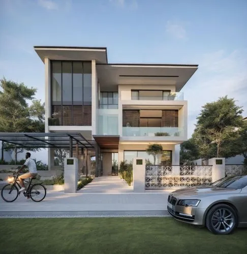 Modern Villa, By SOM, Innovation, sustainability, Mixed materials, Functionality, Neutral colors, Modern, Functional,modern house,modern architecture,luxury home,crib,modern style,dunes house,resident