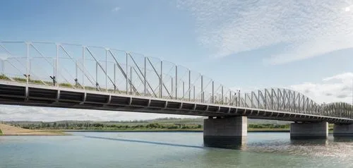 bridge, river, water, people walking around, cyclist,malopolska breakthrough vistula,hohenzollern bridge,cable-stayed bridge,segmental bridge,moveable bridge,passerelle,bridge - building structure,con