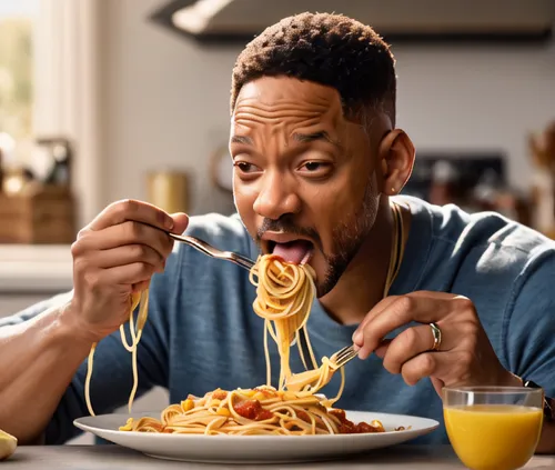 Will Smith eating spaghetti,spaghetti,capellini,pasta,appetite,spaguetti,diet icon,italian pasta,fettuccine,no sugar noodles,nutritional yeast,strozzapreti,antipasta,spaghetti alla puttanesca,remoulad