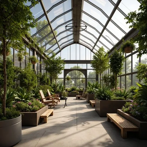 Greenhouse Minimalism Style Building Design Ideas