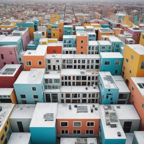 blocks of houses,row houses,colorful city,cube stilt houses,apartment-blocks,apartment blocks,apartment buildings,townhouses,row of houses,urban design,icelandic houses,tijuana,colorful facade,urbaniz