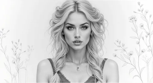 a pencil sketcche,portrait background,fashion vector,white rose snow queen,fairy tale character,edit icon,jessamine,fantasy portrait,blonde woman,woman face,fairy tale icons,download icon,dryads,illus