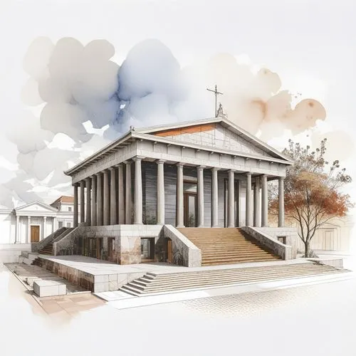 European Classic Greek Architecture
