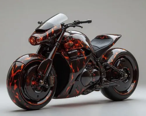 A futuristic gaa motorcycle designed for the urban commuter. The body is sleek and compact, with sharp, angular lines and a lightweight aluminum frame. The wheels are integrated into the body to minim