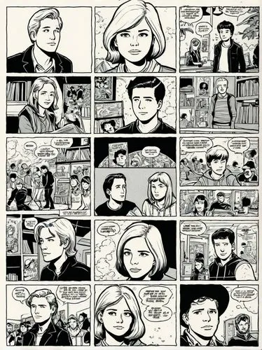 Design a fun comic page for a youth magazine.,the teen life storybook with page 4,comic speech bubbles,pixton,storyboards,fumetti,storyboard,comic halftone,Illustration,Vector,Vector 11