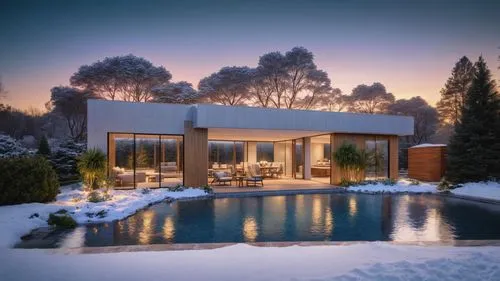 Pool House Design Plans, Winter,winter house,pool house,modern house,snow roof,mid century house,summer house,snow house,beautiful home,holiday villa,luxury property,dunes house,modern architecture,lu