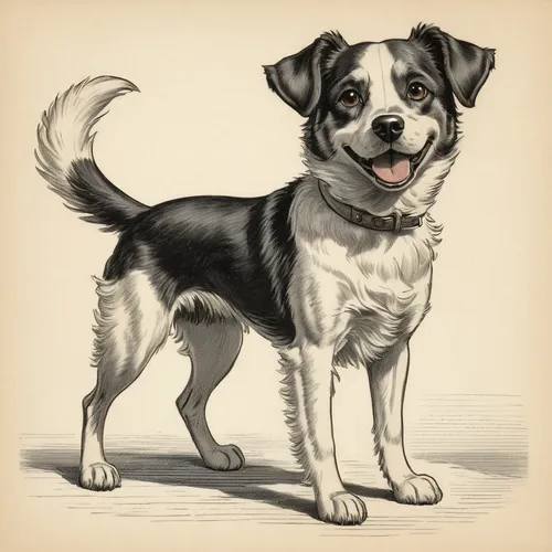 Design a friendly cartoon dog OC with a wagging tail,dog illustration,parson russell terrier,russell terrier,welsh cardigan corgi,jack russell terrier,jack russel,lancashire heeler,jack russell,cardig