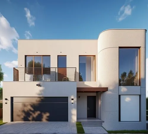 modern design house, garage door, driveway,modern house,3d rendering,modern architecture,render,cubic house,house shape,modern style,smart house,stucco frame,smart home,build by mirza golam pir,reside