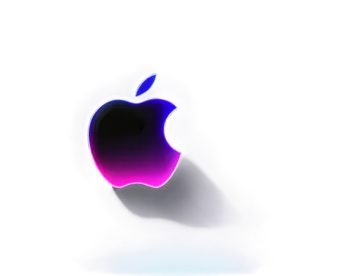 Apple Mac wallpaper, 4K resolution, high-definition, futuristic desktop background, sleek metal Apple logo, glowing LED lights, dark gradient, neon accents, subtle texture, reflective surface, minimal