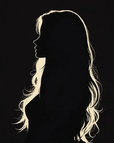 young woman, beautiful long hair.,woman silhouette,silhouette art,silhouette,female silhouette,the silhouette,women silhouettes,art silhouette,mermaid silhouette,perfume bottle silhouette,sillouette,