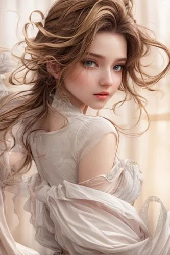remove to background,little girl in wind,fairy tale character,romantic look,little girl fairy,young girl,female doll,romantic portrait,mystical portrait of a girl,white lady,girl in cloth,girl with cl