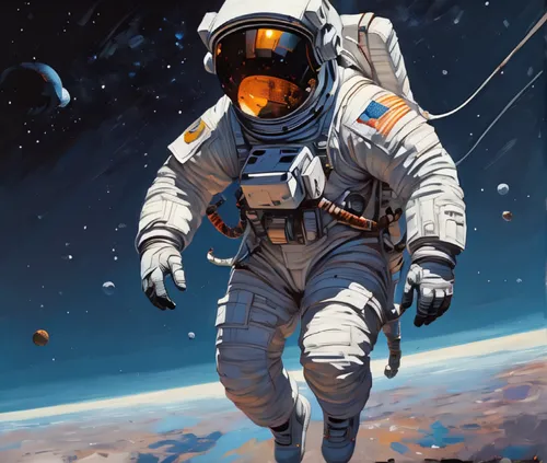 Astronaut in space, floating in space, white suit, calm, cold, universe,,spacesuit,spacewalks,astronautics,astronaut suit,space suit,spacewalk,astronaut,space walk,astronaut helmet,space-suit,sci fict