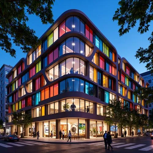 Cultural Center Postmodernism Style Building Design Ideas