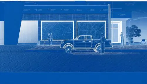 a blueprint image of a large building,blue pushcart,aicher,sheeler,mies,cybertruck,cart transparent,matruschka,cyanotype,illustration of a car,actblue,realtek,drivespace,cargohandling,nevelson,ruscha,