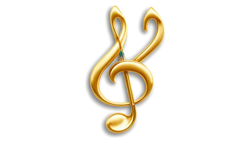Music note, golden treble clef, shiny surface, metallic material, ornate details, Victorian style, solo, central composition, soft focus, warm lighting, cinematic color tone, 3/4 view, slight blur eff