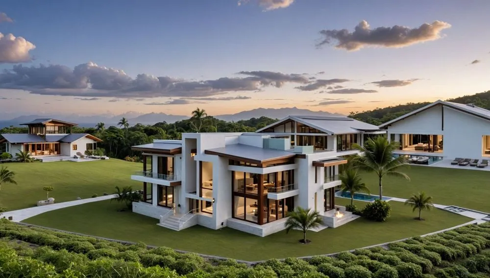 this luxury estate is situated on an island of 5 7m in the pacific