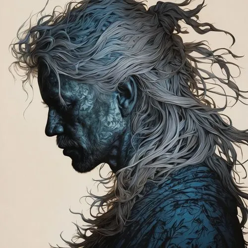 (silhouette:2), highly detailed linework reminiscent of Carne Griffiths, imbued with Wadim Kashim's bold texture, light and airy as Carl Larsson's compositions, gandalf the grey, motion, featuring Pas