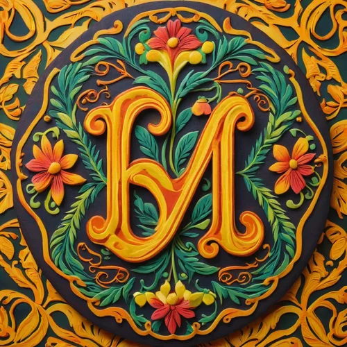 Craft a vintage-inspired monogram for a local artisan bakery.,monogram,apple monogram,decorative letters,initials,fleur-de-lis,fleur-de-lys,art nouveau design,enamel sign,mantra om,mainau,mehndi,flora