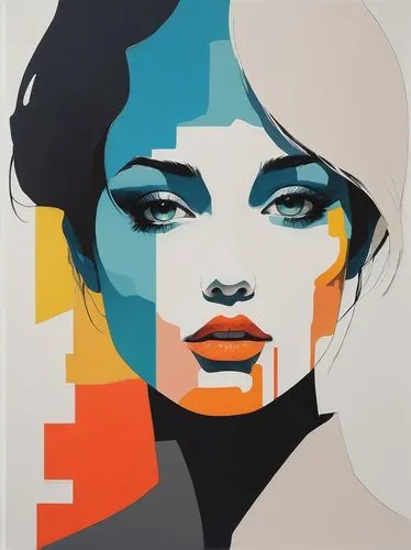 Achieve a minimalist feel with neutral colors and clean lines,cool pop art,pop art style,girl-in-pop-art,pop art woman,effect pop art,pop art girl,woman face,modern pop art,fashion illustration,fashio