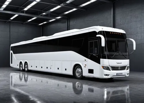 crear un vehi de lardinamico y futurista,an image of the bus parked in the garage,the system bus,tour bus,coachmen,ceremonial coach,bus,shuttle bus,transits,transport u,model buses,lion's coach,region