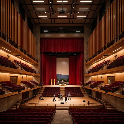 Minimalism Style Performing Arts Center Architecture Design Ideas