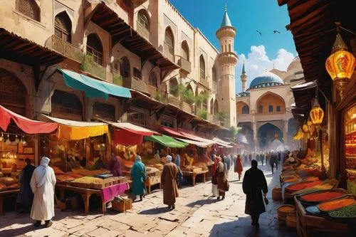 Game Scene, Wild angle view,souks,souq,souk,grand bazaar,bazars,spice souk,casbah,medieval market,marketplace,damascus,theed,bazaars,spice market,souk madinat jumeirah,old city,barajneh,riad,marrakes