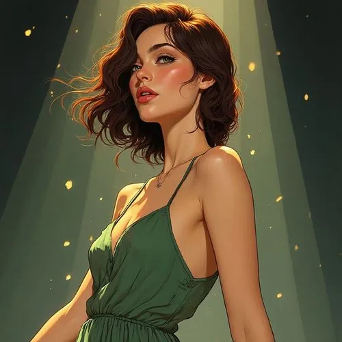 Comic Style Illustration

Vivienne is nineteen, standing at 5’7”, with a willowy yet subtly toned physique—the body of a young woman who dances more than she realizes, with long, fluid limbs that hold