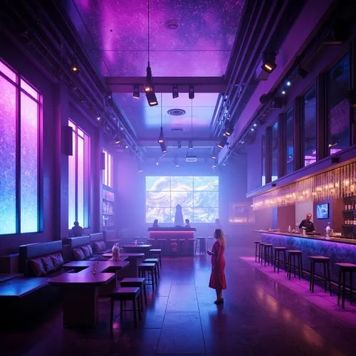 Nightclub High-tech Style Architecture Design Ideas