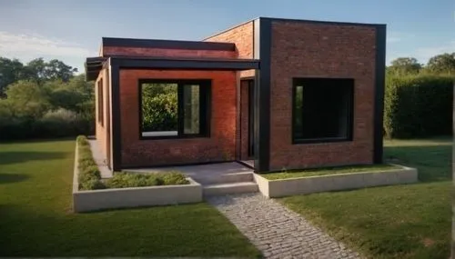 marcos de la ventana de aluminio blanco con mocheta negra
,a very small building on the lawn,cubic house,frame house,cube house,clay house,model house,crematorium,danish house,inverted cottage,prefabr