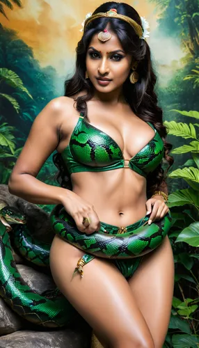 Cosplay, beautiful attractive desirable indian woman cosplaying anaconda,anahata,anushka shetty,fantasy woman,pooja,jaya,kamini,humita,veena,indian woman,polynesian girl,indian girl,hula,kamini kusum,