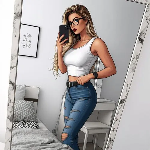 transform female to look more appealing.
Transform the image into a high quality 8K Luis Rojo illustration. Add vibrant colors and sharp, flowing lines to create the iconic art style. bright blue e