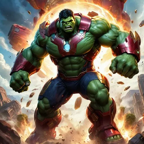 Hulk saltando de dentro da armadura do Hulkbuster, em fúria quebrando a armadura,hulk is a huge character with many abilities,avenger hulk hero,hulk,cleanup,hulking,incredible hulk,puny,superhero back