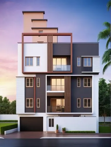 modern house,build by mirza golam pir,residential house,modern architecture,two story house,new housing development,residential building,apartment building,condominium,apartments,3d rendering,contempo