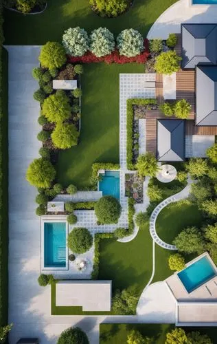 Landscape Design,roof,a house and swimming pool from above,landscape design sydney,landscape designers sydney,landscaped,garden design sydney,roof landscape,luxury property,Photography,General,Realist