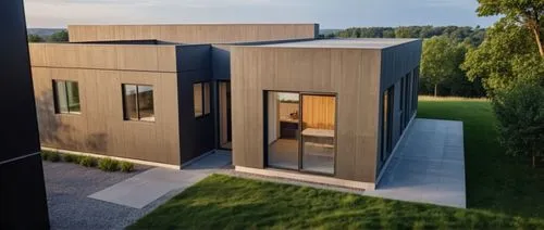 modern house,cubic house,prefab,cube house,modern architecture,inverted cottage,prefabricated,metal cladding,dunes house,danish house,timber house,folding roof,cladding,house shape,contemporary,frame 