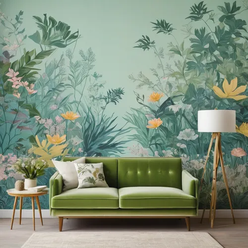 Create a nature-inspired background with calming colors for a relaxing presentation.,tropical floral background,flower wall en,botanical print,floral background,japanese floral background,watercolor f