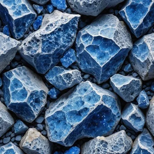 Roccia spaccata blu scuro con all'interno minerali fluorescenti bianchi,close up view of rocks made out of seaweed,stone background,wall,blue slag,background with stones,blue mold,cement background,ic